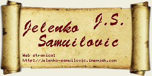 Jelenko Samuilović vizit kartica